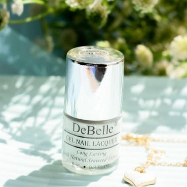 DeBelle Gel Nail Polish Vanilla Croissant(White Nail Paint)|Non UV - Gel Finish |Chip Resistant | Seaweed Enriched Formula| Long Lasting|Cruelty and Toxic Free| 8ml